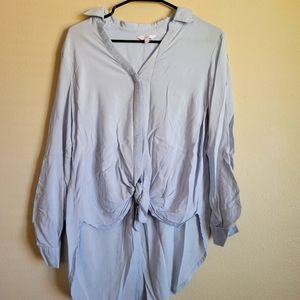 Candie's high low baby blue top Size L